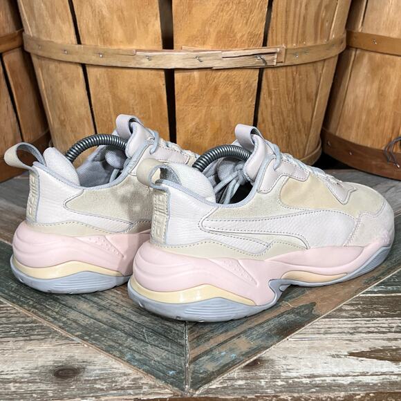 Puma Thunder Desert Particle Beige Pink Tan Leather Suede Sneakers Womens Size 8 - Picture 5 of 11